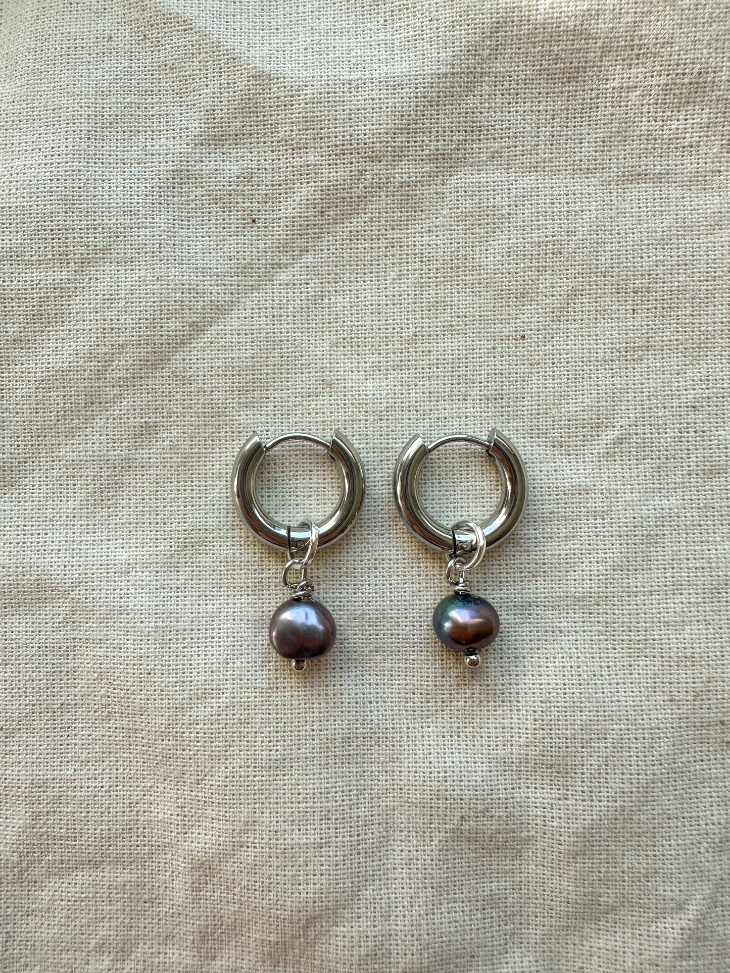 The Kona Tahitian Pearl Hoops