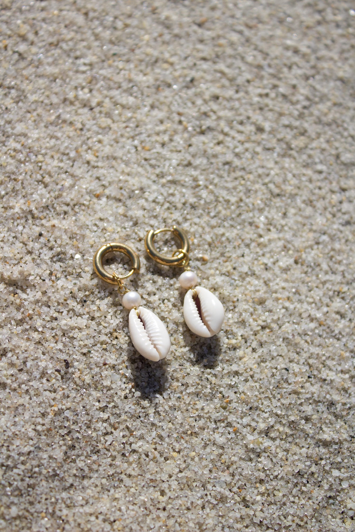 The Kaimana Cowrie Shell Hoops