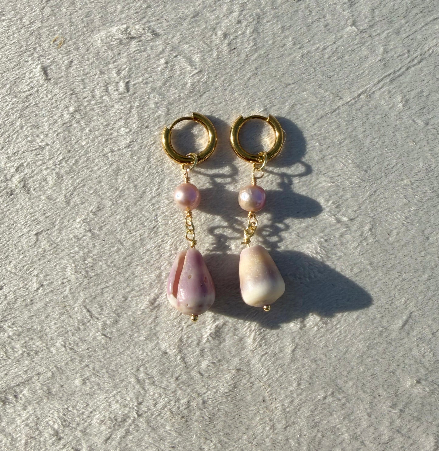 Gold Hawaiian Cone Shell Droplets #2