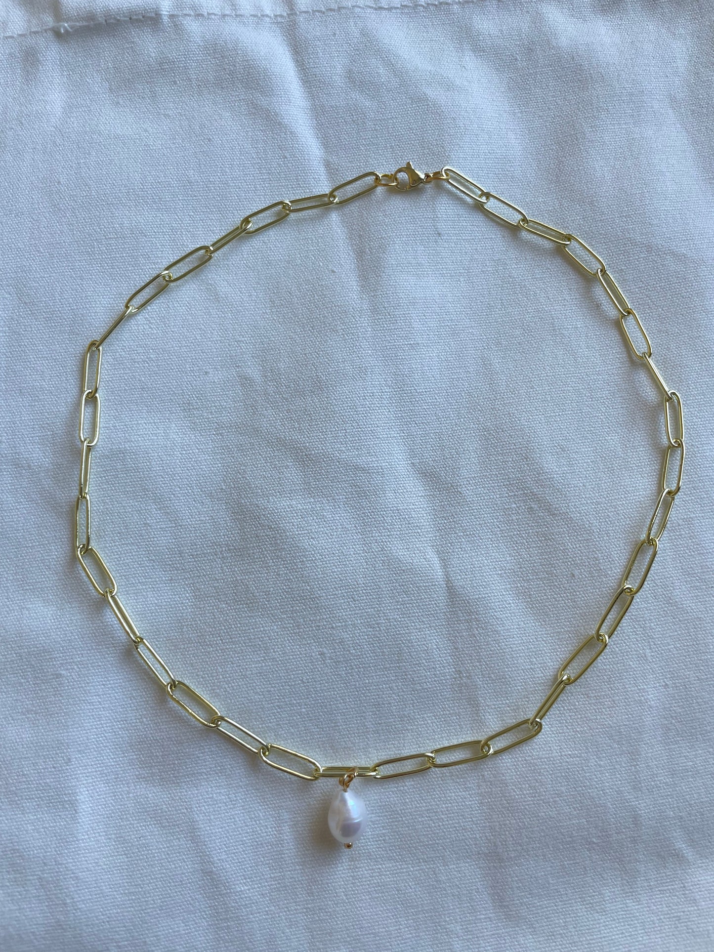 The Santorini Fresh Water Pearl Chain