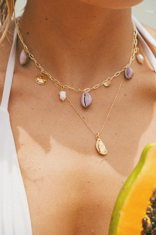 The Monterey Gold Abalone Necklace