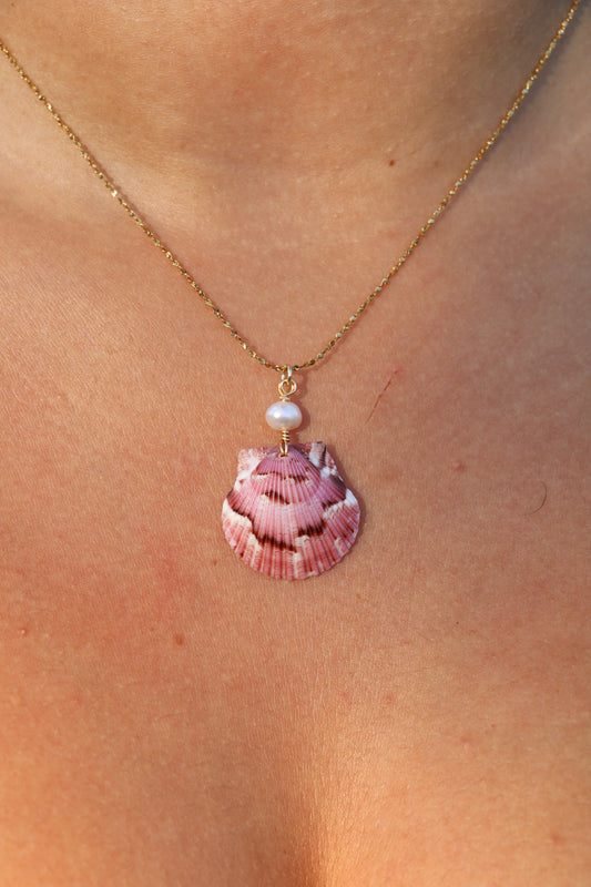 The Waikiki Calico Shell Necklace