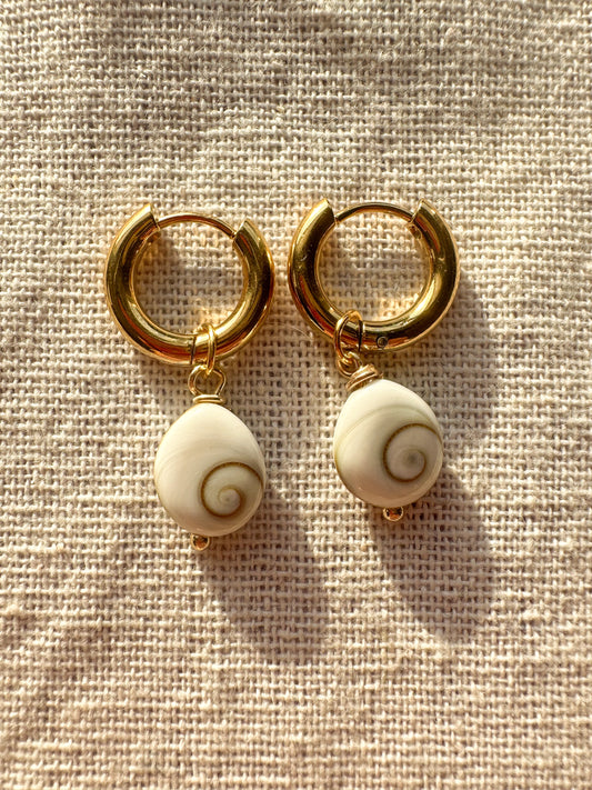 The Ahulani Shiva Shell Hoops